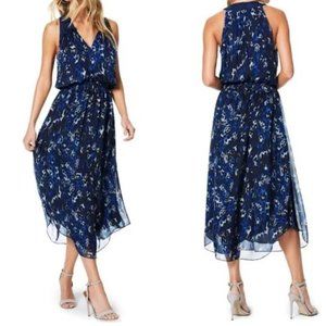 Ramy Brook Silk Animal Print Midi Dress Size Small